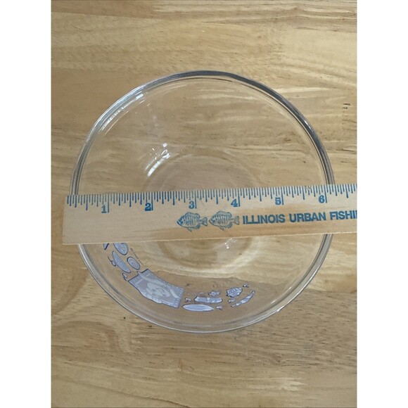 Vintage Anchor Hocking Pillsbury Doughboy Glass Mixing Bowl Set 1 & 1.5 Quart - Picture 7 of 7